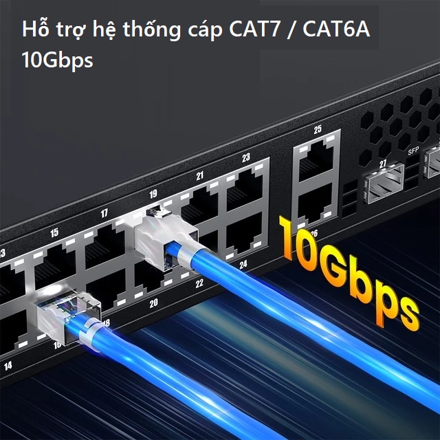 Đấu bấm mạng cat6A cat7 Xuyên thấu Novalink CC-01-00195